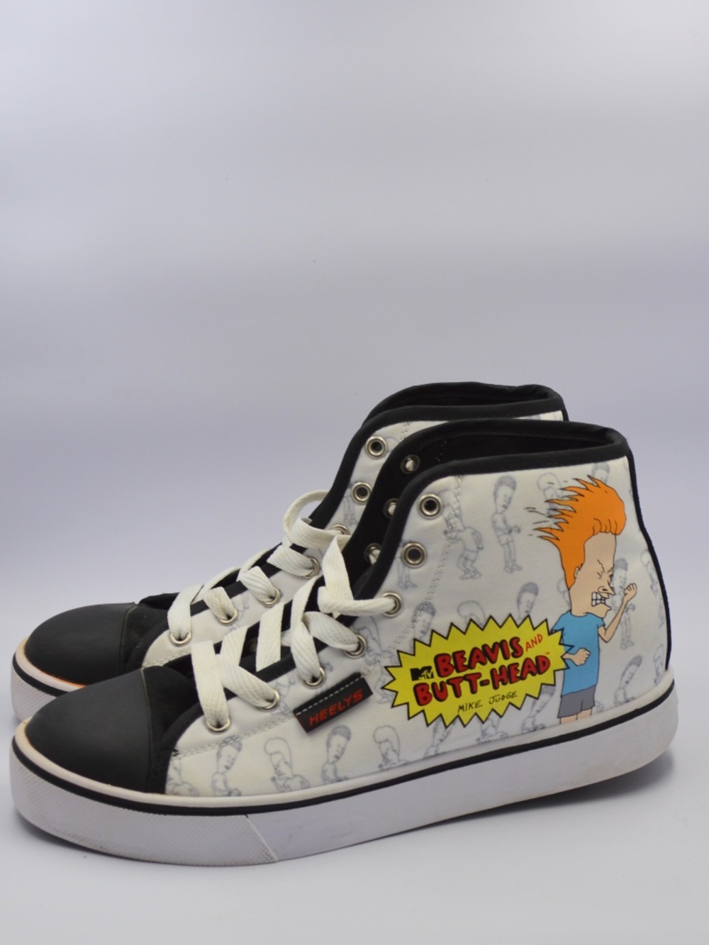 Heelys Beavis & Butt-Head Wheeled Skate Shoes Men's Size 7 HES10411 MTV Cartoon